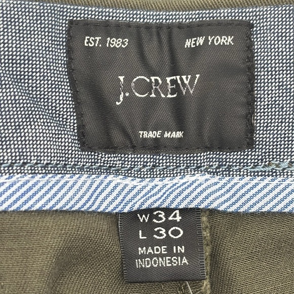 J. Crew 484 Slim-fit stretch chino pant in Catskill Green size 34/30 NWT AR885 - Picture 8 of 13